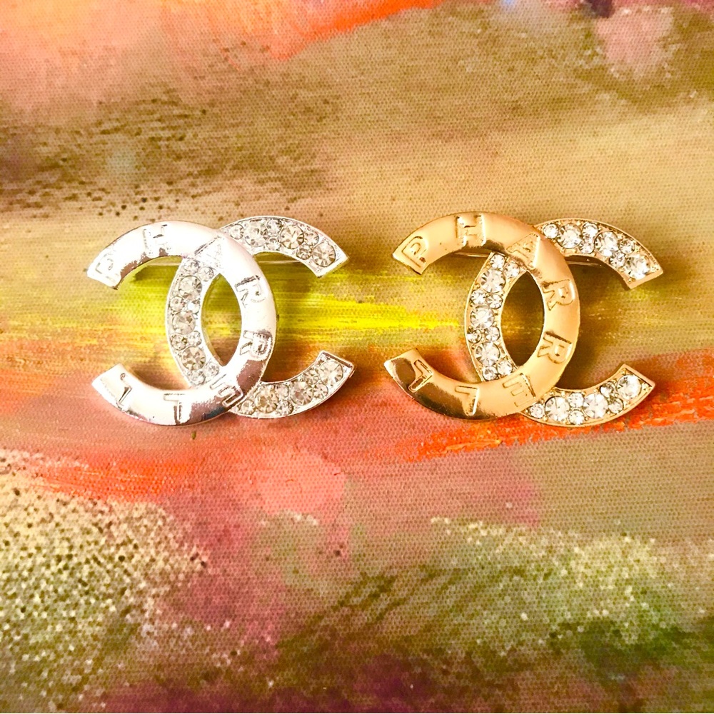 FabulouslyFitted | Skateboard P Diamond Rhinestone Brooch